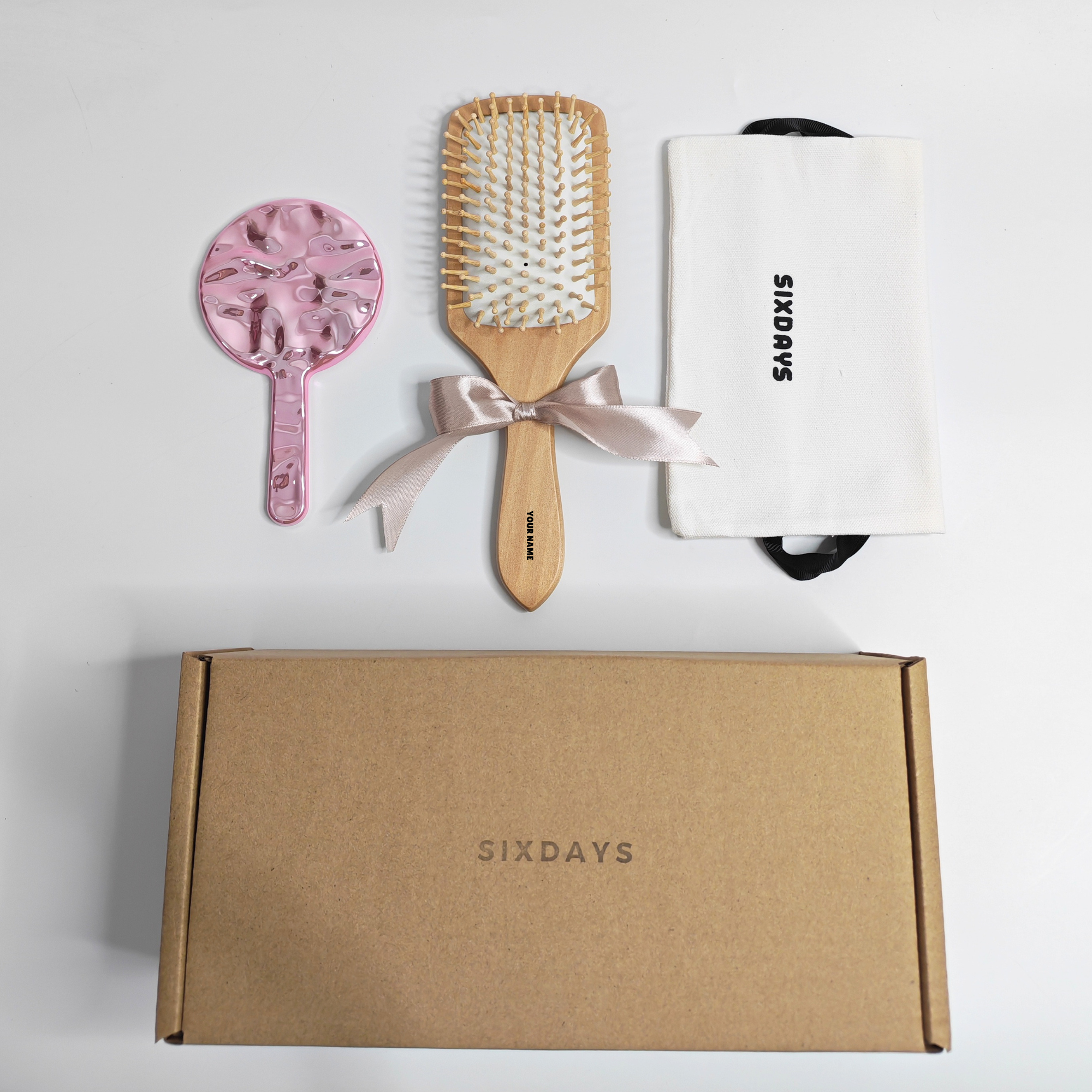 Personalised Wooden Hair Brush | Engraved Gift for Her