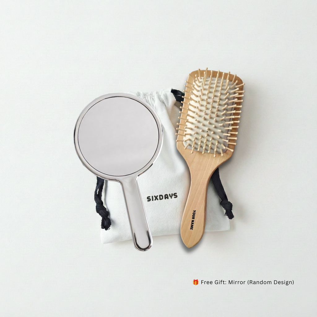 Personalised Wooden Hair Brush | Engraved Gift for Her