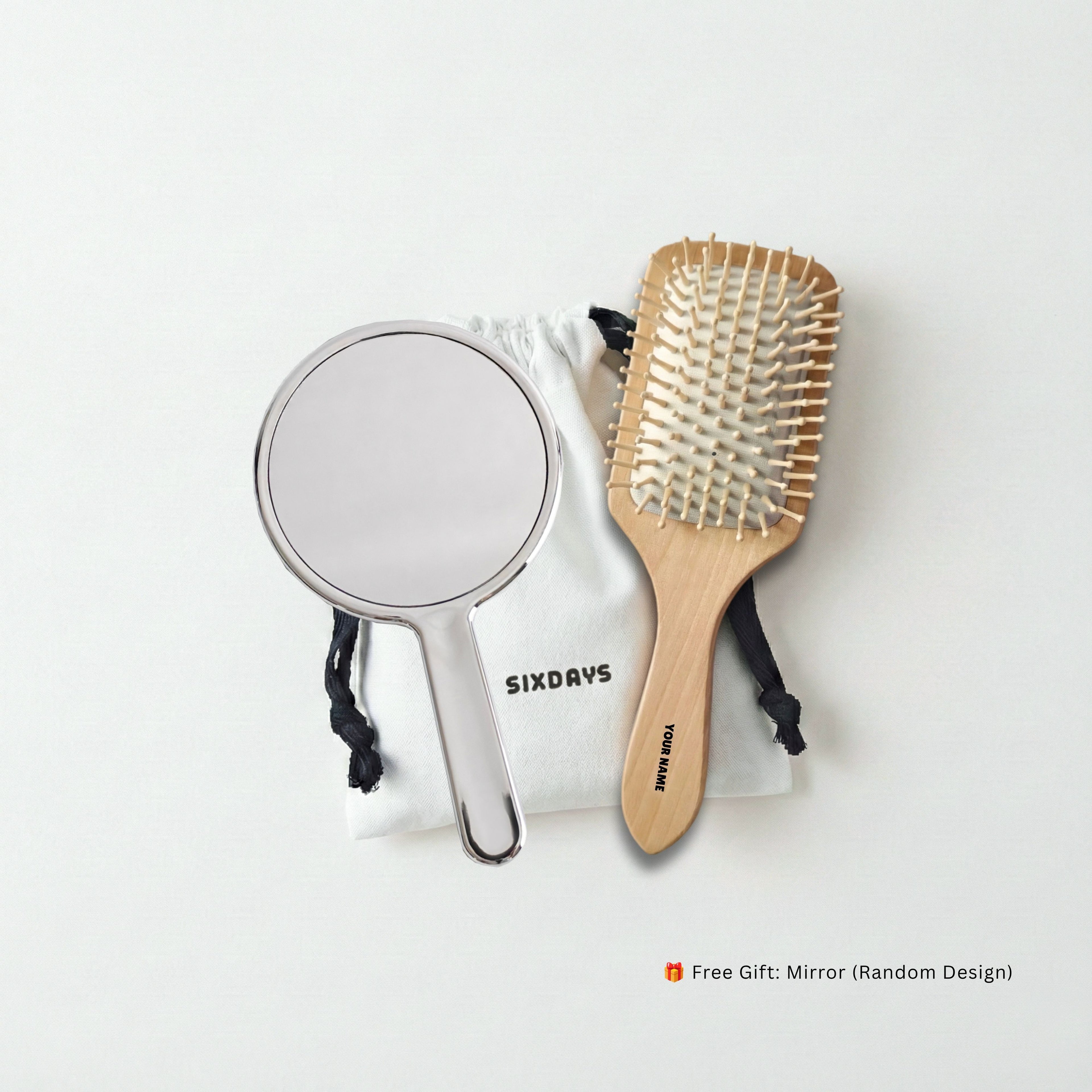 Personalised Wooden Hair Brush | Engraved Gift for Her