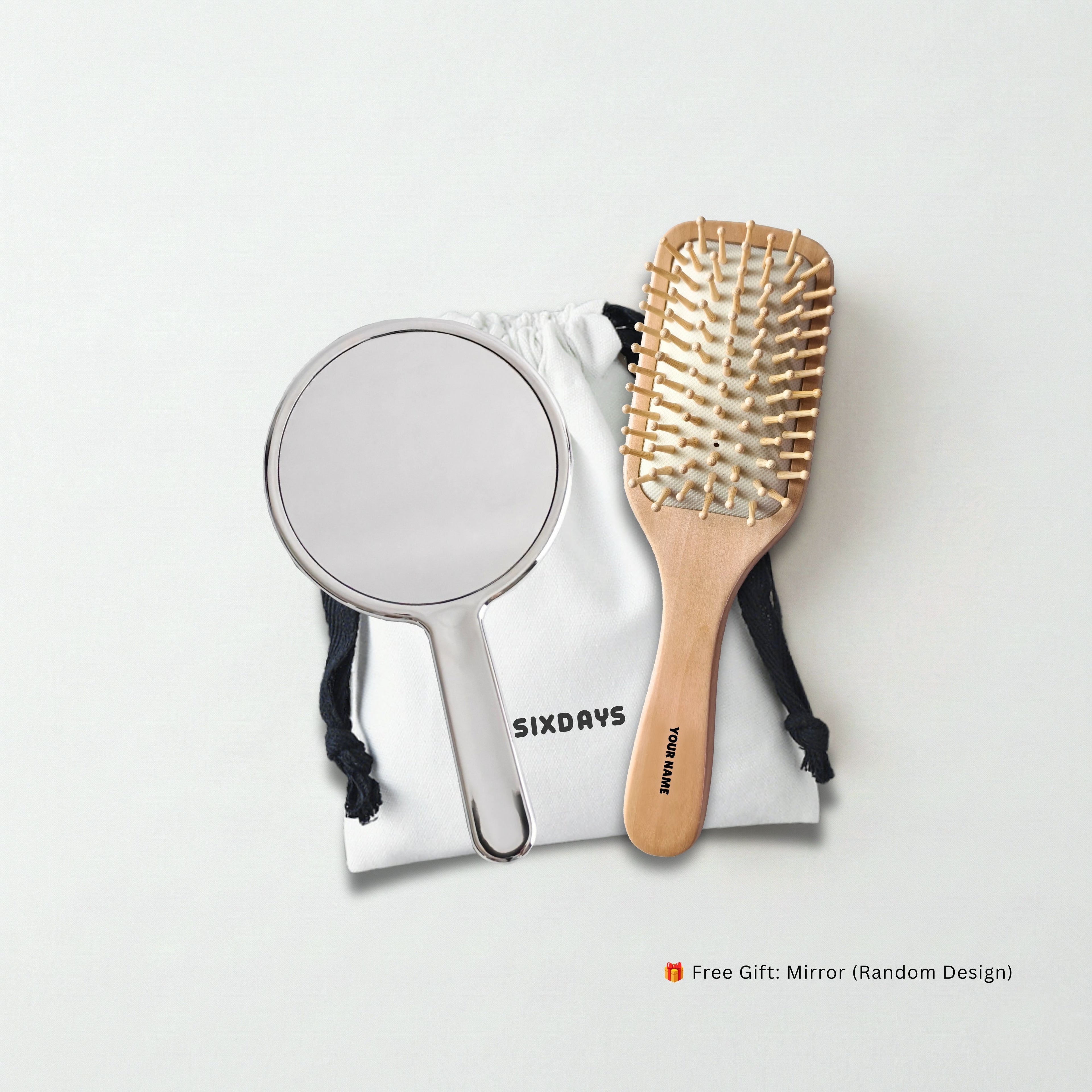 Personalised Hair Brush Gift Set | Engraved Name Gift