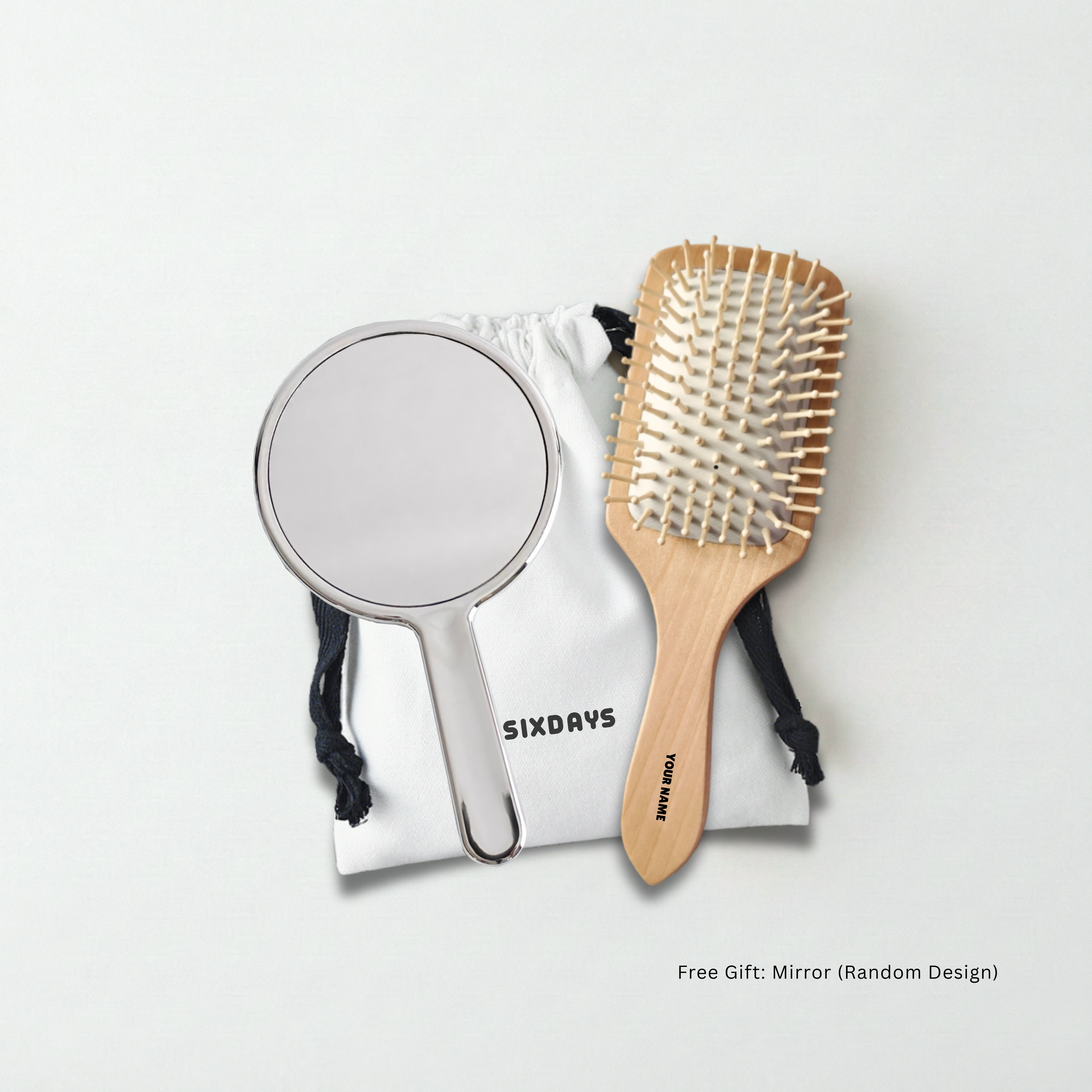 Personalised Wooden Hair Brush | Custom Name Gift