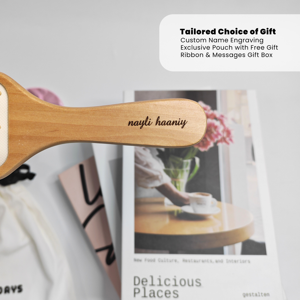 Personalised Hair Brush Gift Set | Engraved Name Gift
