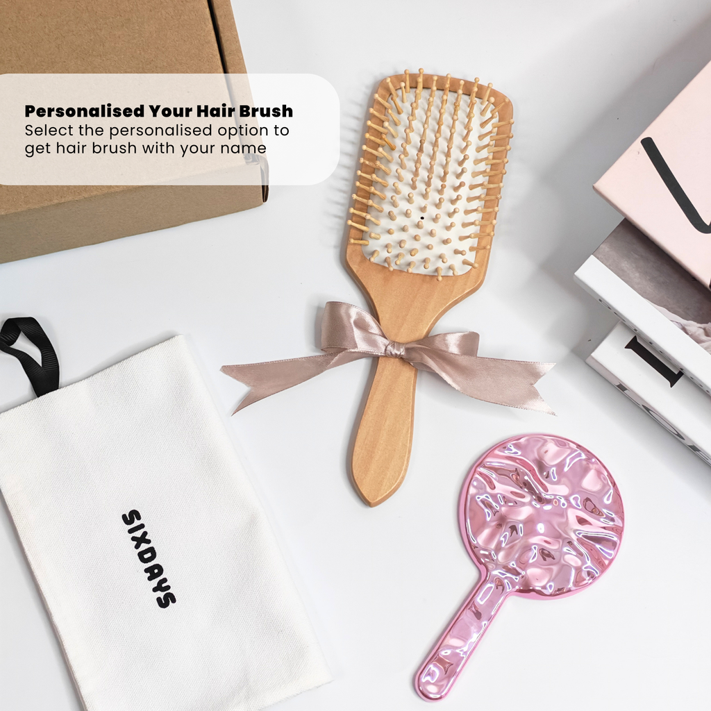 Personalised Wooden Hair Brush | Engraved Gift for Her