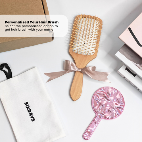 Personalised Wooden Hair Brush | Engraved Gift for Her