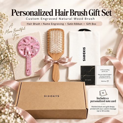 Personalised Square Paddle Hairbrush