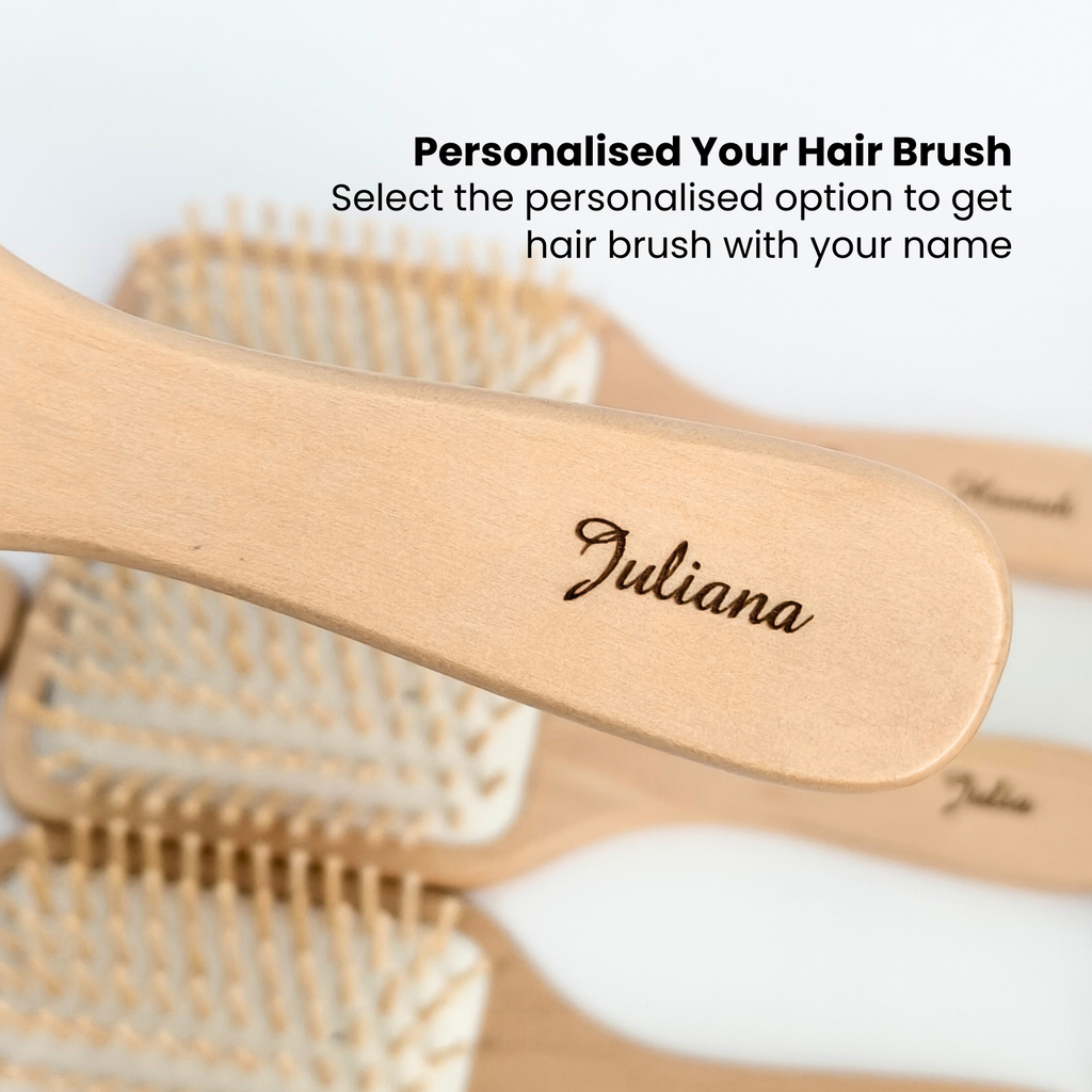 Personalised Hair Brush Gift Set | Premium Engraved Gift